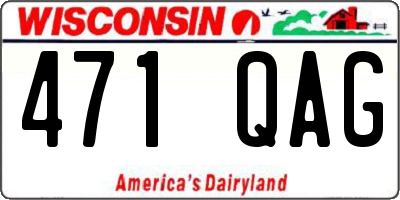 WI license plate 471QAG