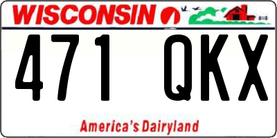 WI license plate 471QKX