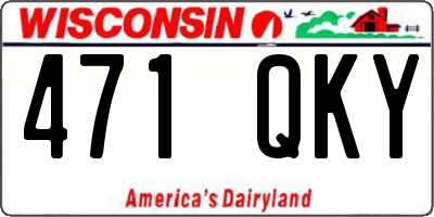 WI license plate 471QKY