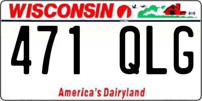 WI license plate 471QLG