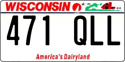 WI license plate 471QLL