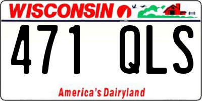 WI license plate 471QLS