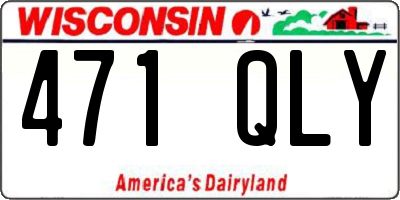 WI license plate 471QLY