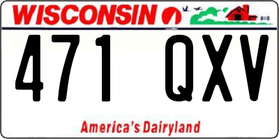 WI license plate 471QXV