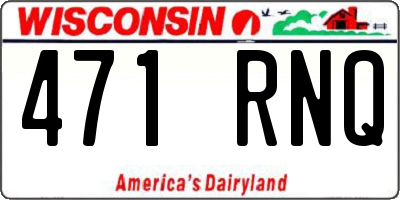 WI license plate 471RNQ