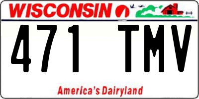 WI license plate 471TMV