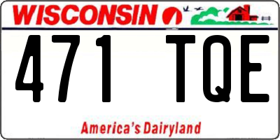 WI license plate 471TQE
