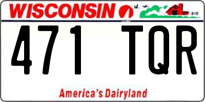 WI license plate 471TQR
