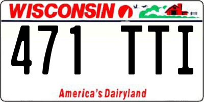 WI license plate 471TTI