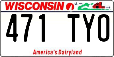 WI license plate 471TYO