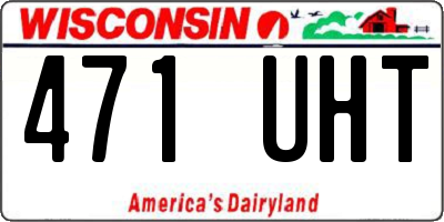 WI license plate 471UHT