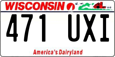 WI license plate 471UXI