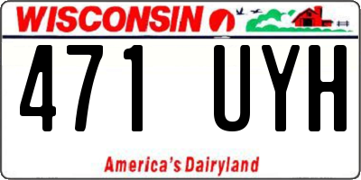 WI license plate 471UYH