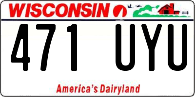 WI license plate 471UYU