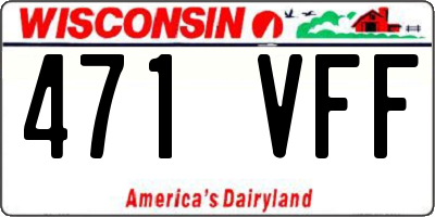 WI license plate 471VFF