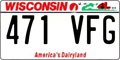 WI license plate 471VFG