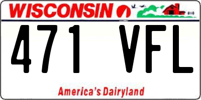 WI license plate 471VFL