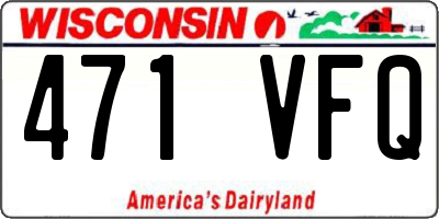 WI license plate 471VFQ