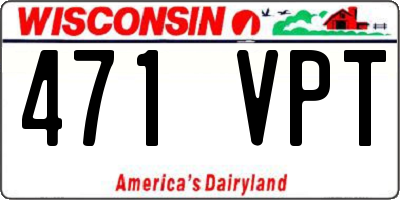 WI license plate 471VPT