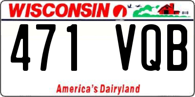WI license plate 471VQB