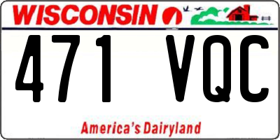 WI license plate 471VQC