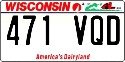 WI license plate 471VQD