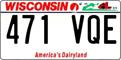 WI license plate 471VQE