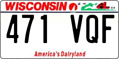WI license plate 471VQF