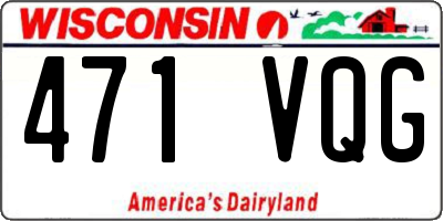 WI license plate 471VQG