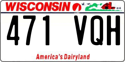 WI license plate 471VQH