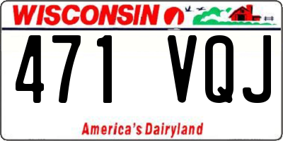 WI license plate 471VQJ