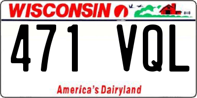 WI license plate 471VQL