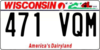 WI license plate 471VQM