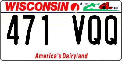 WI license plate 471VQQ