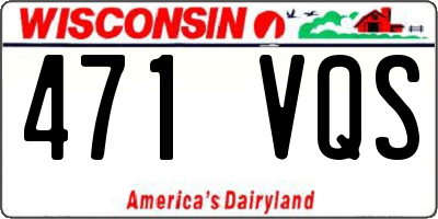 WI license plate 471VQS