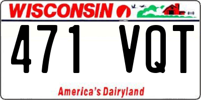 WI license plate 471VQT