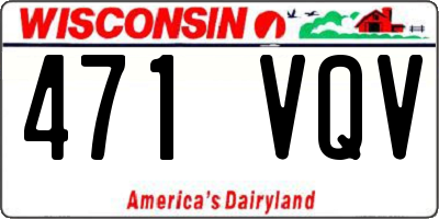 WI license plate 471VQV