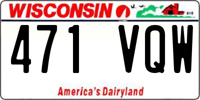 WI license plate 471VQW