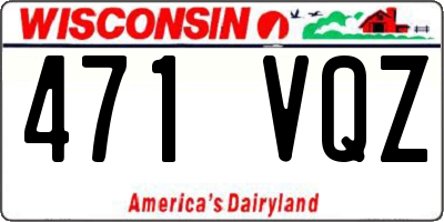 WI license plate 471VQZ