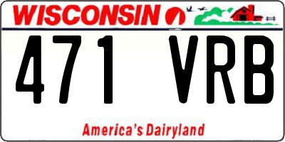 WI license plate 471VRB