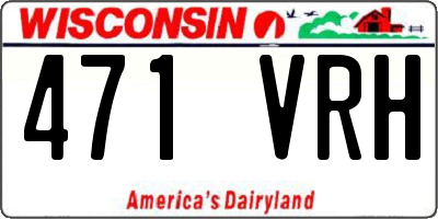 WI license plate 471VRH