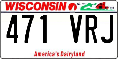 WI license plate 471VRJ