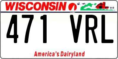 WI license plate 471VRL