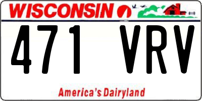 WI license plate 471VRV