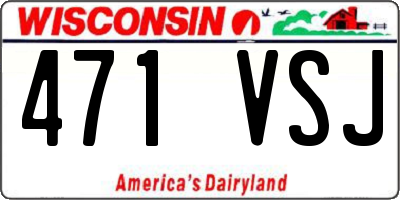 WI license plate 471VSJ