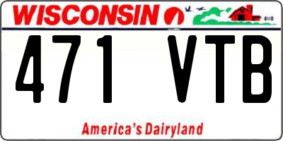 WI license plate 471VTB