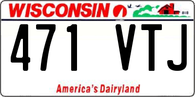 WI license plate 471VTJ