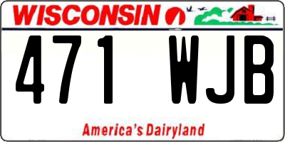 WI license plate 471WJB