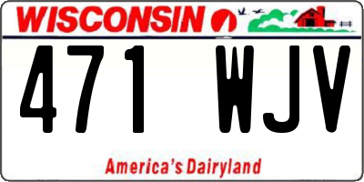 WI license plate 471WJV