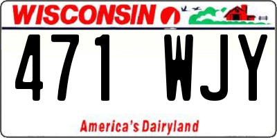 WI license plate 471WJY